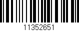 Código de barras (EAN, GTIN, SKU, ISBN): '11352651'