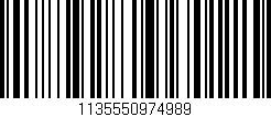 Código de barras (EAN, GTIN, SKU, ISBN): '1135550974989'
