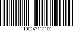 Código de barras (EAN, GTIN, SKU, ISBN): '1138247113180'