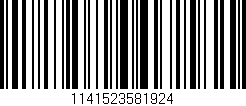 Código de barras (EAN, GTIN, SKU, ISBN): '1141523581924'