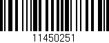 Código de barras (EAN, GTIN, SKU, ISBN): '11450251'