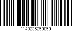 Código de barras (EAN, GTIN, SKU, ISBN): '1149235258059'