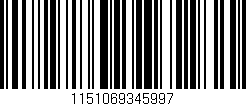 Código de barras (EAN, GTIN, SKU, ISBN): '1151069345997'