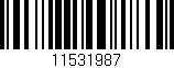 Código de barras (EAN, GTIN, SKU, ISBN): '11531987'