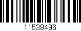 Código de barras (EAN, GTIN, SKU, ISBN): '11538496'