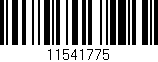 Código de barras (EAN, GTIN, SKU, ISBN): '11541775'