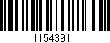 Código de barras (EAN, GTIN, SKU, ISBN): '11543911'