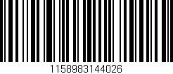 Código de barras (EAN, GTIN, SKU, ISBN): '1158983144026'