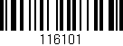 Código de barras (EAN, GTIN, SKU, ISBN): '116101'