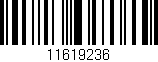 Código de barras (EAN, GTIN, SKU, ISBN): '11619236'