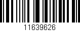 Código de barras (EAN, GTIN, SKU, ISBN): '11639626'