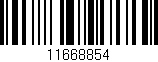 Código de barras (EAN, GTIN, SKU, ISBN): '11668854'