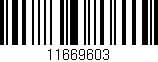 Código de barras (EAN, GTIN, SKU, ISBN): '11669603'