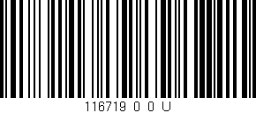 Código de barras (EAN, GTIN, SKU, ISBN): '116719_0_0_U'