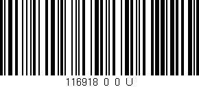 Código de barras (EAN, GTIN, SKU, ISBN): '116918_0_0_U'