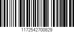 Código de barras (EAN, GTIN, SKU, ISBN): '1172542700829'