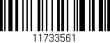 Código de barras (EAN, GTIN, SKU, ISBN): '11733561'