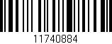 Código de barras (EAN, GTIN, SKU, ISBN): '11740884'