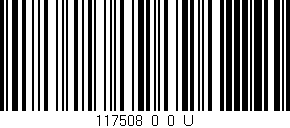 Código de barras (EAN, GTIN, SKU, ISBN): '117508_0_0_U'