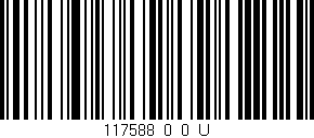 Código de barras (EAN, GTIN, SKU, ISBN): '117588_0_0_U'