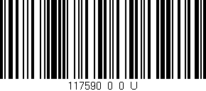 Código de barras (EAN, GTIN, SKU, ISBN): '117590_0_0_U'