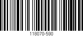 Código de barras (EAN, GTIN, SKU, ISBN): '118070-590'