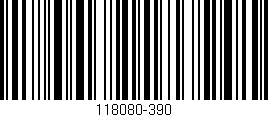 Código de barras (EAN, GTIN, SKU, ISBN): '118080-390'