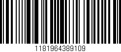 Código de barras (EAN, GTIN, SKU, ISBN): '1181964389109'