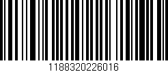 Código de barras (EAN, GTIN, SKU, ISBN): '1188320226016'