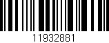Código de barras (EAN, GTIN, SKU, ISBN): '11932881'