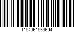 Código de barras (EAN, GTIN, SKU, ISBN): '1194961956694'