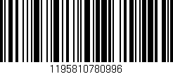 Código de barras (EAN, GTIN, SKU, ISBN): '1195810780996'