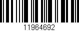 Código de barras (EAN, GTIN, SKU, ISBN): '11964692'