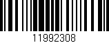 Código de barras (EAN, GTIN, SKU, ISBN): '11992308'