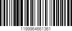 Código de barras (EAN, GTIN, SKU, ISBN): '1199964661361'