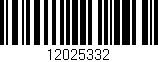 Código de barras (EAN, GTIN, SKU, ISBN): '12025332'