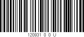 Código de barras (EAN, GTIN, SKU, ISBN): '120931_0_0_U'