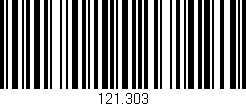 Código de barras (EAN, GTIN, SKU, ISBN): '121.303'