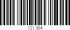 Código de barras (EAN, GTIN, SKU, ISBN): '121.304'