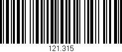 Código de barras (EAN, GTIN, SKU, ISBN): '121.315'