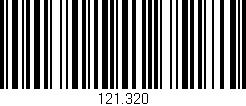 Código de barras (EAN, GTIN, SKU, ISBN): '121.320'