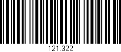 Código de barras (EAN, GTIN, SKU, ISBN): '121.322'