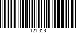 Código de barras (EAN, GTIN, SKU, ISBN): '121.326'