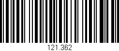 Código de barras (EAN, GTIN, SKU, ISBN): '121.362'