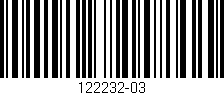 Código de barras (EAN, GTIN, SKU, ISBN): '122232-03'