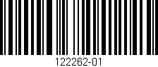 Código de barras (EAN, GTIN, SKU, ISBN): '122262-01'