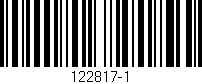 Código de barras (EAN, GTIN, SKU, ISBN): '122817-1'