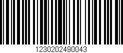 Código de barras (EAN, GTIN, SKU, ISBN): '1230202490043'