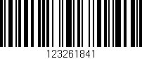 Código de barras (EAN, GTIN, SKU, ISBN): '123261841'