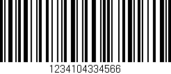 Código de barras (EAN, GTIN, SKU, ISBN): '1234104334566'